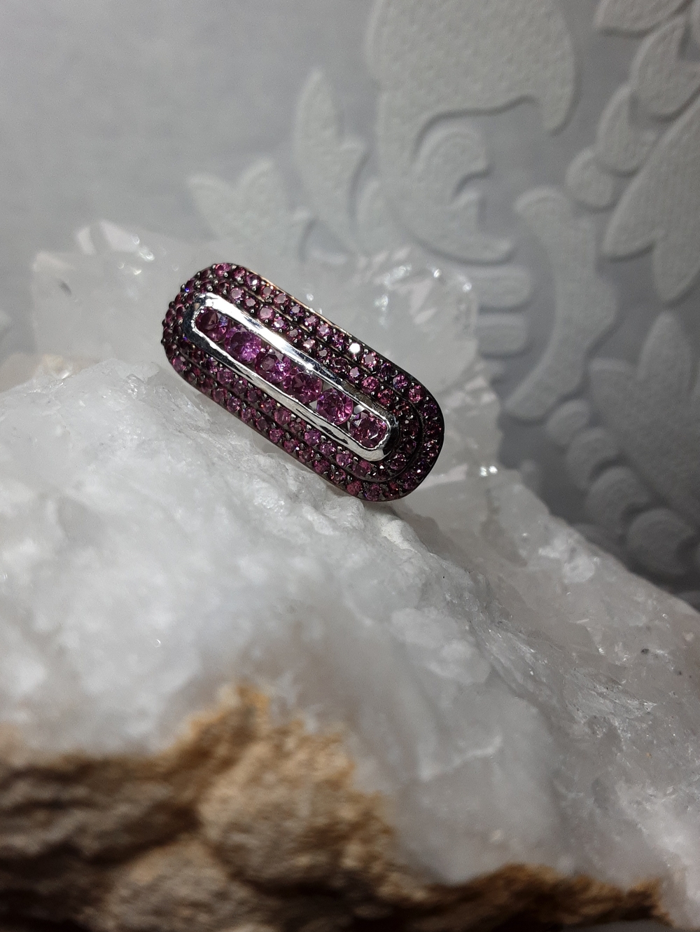 925 Garnet Ring.